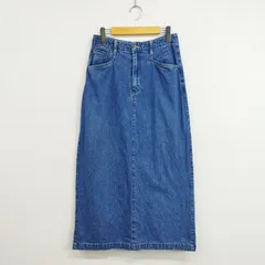 Eddie Bauer エディーバウアー デニム タイト ナロー ロングスカート バックスリット 90s 00s 古着 VINTAGE レディース サイズ 8 LG62のサムネイル