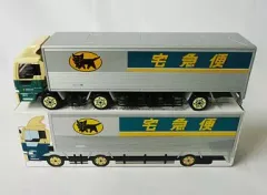 【中古】ミニカー ヤマト運輸 大型トラック10t車 #B8010(シルバー×ベージュ×グリーン) クロネコメンバーズ ポイント交換品
