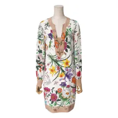 新品・未使用】GUCCI 花柄ノースリーブミニワンピース GUCCIのフリマ