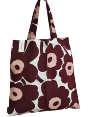 marimekko ピエニウニッコバーガンディ ファブリックバッグ トートバッグ