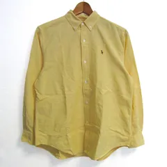 ラルフローレン 長袖シャツ トップス ボタンダウン オックスフォード キッズ 男の子用 160Aサイズ イエロー RALPH LAUREN 【中古】