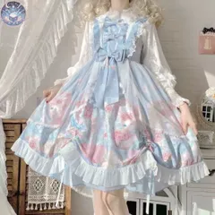 新品 未使用 ロリータワンピース♪パステルカラーが可愛い  これからの季節に！