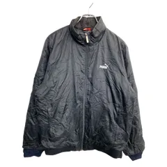 PUMA ナイロンジャケット Mサイズ プーマ ジップアップ ブラック 古着卸 アメリカ仕入 t2410-3491