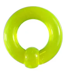 アクリルボディピアス キャプティブビーズリング イエロー 0G