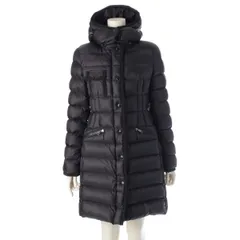 モンクレール 17年 HERMINE エルミンヌ ナイロン ダウンコート アウター ブラック 2【中古】