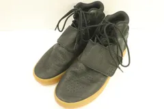 【中古】 adidas メンズスニーカー 27.5cm TUBULAR INVADER STRAP adidas 27.5cm 黒 ブラック ロゴ