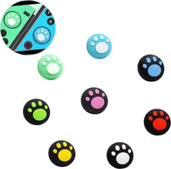 【在庫処分】Doyeemei かわいい猫の爪ロッカーキャップ 【Switch/Switch Lite 対応】アナログスティックカバー L/Rセンサーコントロール キャップ (8個セット) ロッカーキャップ 猫手 肉球 猫の爪 親指グリップキャップ ジョ