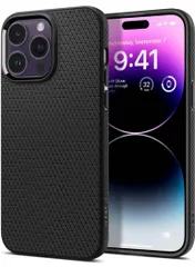 Spigen iPhone14ProMax ケース TPU マットブラック 耐衝撃【Re:Style】