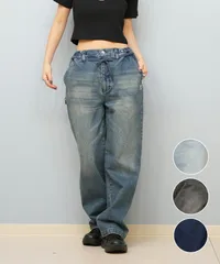 【ムラスポ公式】新品 ELEMENT エレメント レディース ロングパンツ ワイドデニムパンツ ユニセックス BF023-707のサムネイル