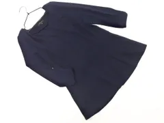 7-IDconcept. 7-IDコンセプト ウール混 チュニック カットソー size38/紺 ◇■ レディース