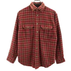 ノースフェイス アウトドア NT26302 長袖 チェックシャツ S レッド系 THE NORTH FACE メンズ 古着 【231212】