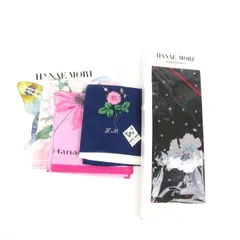 ハナエモリ ハンカチ 5点セット 未使用 ブランド 花柄 まとめて 大量 小物 レディース HANAE MORI 森英恵