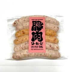 【GLAD GLAD】豚肉ソーセージ　国産豚肉　25g-6本入り×3セット　3色×各2本（プレーン・しそ・わさび）×3セット　※クール配送料込み