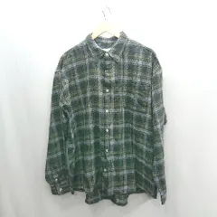 ◇ ⊇ EMMA CLOTHES エマ クローズ チェック柄 長袖 シャツ サイズL ベージュ ブラック ブルー レディース E  【1502180013744】