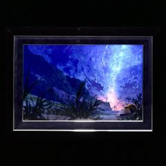 mocha『星影のエール M 』30/300 直筆サイン ミクスドメディア かぶせ箱 保証書 保存袋 絵画 額装 真作