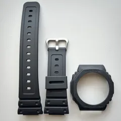 G-SHOCK Gショック CASIO GA2100 オールブラック 黒×黒文字 純正パーツ ベルト ベゼル セット 交換 新品 未使用