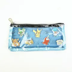 ポケットモンスター スリムポーチ ブルー フラワー ポケモン ペンポーチ 筆箱