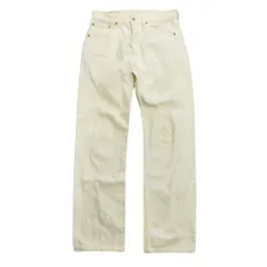 Levi's リーバイス 501 00's ホワイト デニム パンツ ジーンズ ボタンフライ オールド ビンテージ ヴィンテージ W31L34 白 メンズ 古着 中古 USED