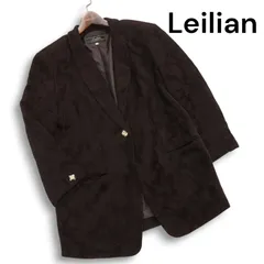 Leilian レリアン プラスハウス★ 秋冬 花柄 フラワー 総柄 テーラード ジャケット ブレザー Sz.13 レディース 大きいサイズ