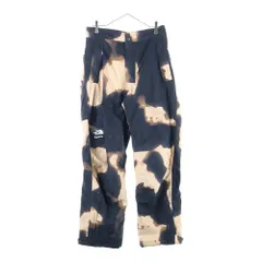 SUPREME (シュプリーム) 21AW ×THE NORTH FACE Bleached Denim Print Mountain Pant ブリーチ総柄プリントマウンテンパンツ ブラウン NP52101I