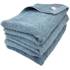 【新着商品】今治タオル フェイスタオル 3枚セット [やわらか中厚タイプ] 吸水 速乾 日本製 34×80cm 綿100% (スモーキーブルー) 0