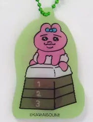 【中古】キーホルダー おぱんちゅうさぎ(グリーン/一輪車) 「おぱんちゅうさぎ ブラインドチェンジングキーホルダー」