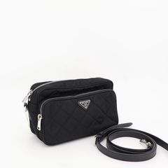 プラダ PRADA ショルダーバッグ キルティング ブラック ナイロン BT1027