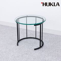 【展示品】HUKLA フクラ TMRB コーヒー サイド テーブル スチールレッグ ガラス天板 定価12万【配送要確認】