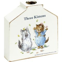 花瓶 ピーターラビットフラワーベース　トムとモペット インテリア 猫 かわいい こねこのトム 花器 一輪挿し ギフト プレゼント お祝い リビング 玄関 トイレ 寝室 オブジェ キッチン Sサイズ