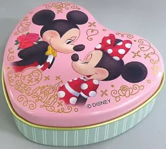 【中古】小物入れ・マルチケース・缶ケース ミッキー＆ミニー ハート型缶ケース(キャンディー) 「ディズニー」 東京ディズニーリゾート限定