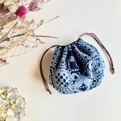 ミニミニ巾着バッグ ミナペルホネン ハンドメイド - メルカリ