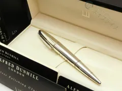 DUNHILL ダンヒル 万年筆 シルバー 925ボディ ペン先585/14金 Yahoo!オークション -ダンヒル(万年筆)の落札相場・落札価格