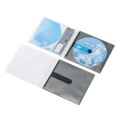 30枚パック 1枚収納 ブラック DVD CD 省スペース CCD-DPC30BK ディスクケース エレコム