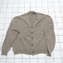 ◇ ⊇ MONO-MART モノマート シンプル系 長袖 ニットカーディガン サイズM ブラウン系 レディース E  【1508200025001】