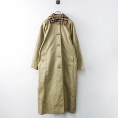 希少 美品 vintage 80-90s バーバリー Burberrys ノバチェック ギャバジン  トレンチコート /ベージュ ライナー 襟 【2400014413571】