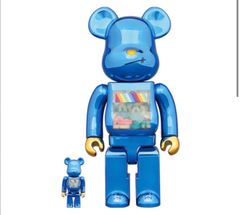 Bearbrick x UM Junior 100% & 400% (Blue) - メルカリ