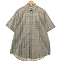 古着 ブルックスブラザーズ Brooks Brothers Est.1818 SPORT SHIRT 半袖 ボタンダウン チェックシャツ USA製 メンズL相当/eaa549751