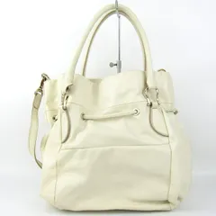 サザビー ショルダーバッグ トートバッグ 2way レザー ブランド 鞄 レディース アイボリー SAZABY 【中古】