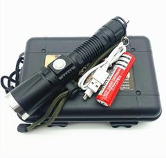 USBケーブルとリチウム電池付き☆懐中電灯 led 強力USB充電式 防水