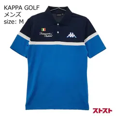 KAPPA GOLF カッパゴルフ 半袖ポロシャツ ブルー系 M [240001885789]#