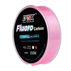 フロロカーボン ピンク　100m 　0.8号　1号　１.5号　2号　2.5号　3号　３.5号　４.5号　6号　8号　100メートル　ハリス　釣り糸のサムネイル