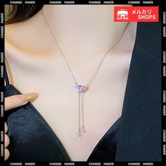 チェーンネックレス 華奢 お洒落 キラキラ ネックレス レディース パーティー Y字ネックレス アクセサリー 大人カジュアル 首飾り シルバー ジュエリー きらきら ラインストーン 韓流 ギフト 可愛い 輝く プチプラ 女子会 可愛い 89CHUFU-021
