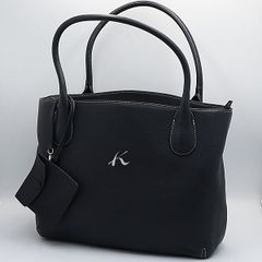 Kitamura】フォーマル ハンドバッグ 冠婚葬祭 レザー リボン ブラック