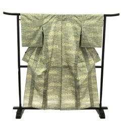 御召/グレー/未使用品/仕立上がり/適応身長155～162㎝/10787