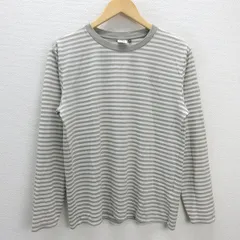 G■エーグル/AIGLE ロンT/カットソー ボーダー柄【M】ベージュ/men's/31【中古】■