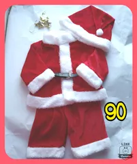 サンタ　コスプレ　クリスマス　キッズ　90  サンタクロースのサムネイル