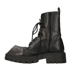 BALENCIAGA (バレンシアガ) Rhino カーフレザー レースアップサイドジップブーツ 712638 41 ブラックのサムネイル