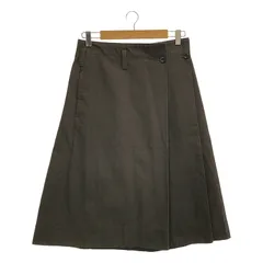 MHL. / エムエイチエルマーガレットハウエル | COTTON WOOL DRILL SKIRT ラップ スカート | 1 | ブラウン | レディース