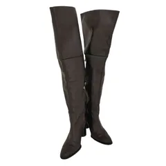 ザラ ZARA  Leather Heeled Over-the-knee Boots  ニーハイ ブーツ レディース  26