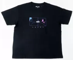 【中古】衣類 YOASOBI UT グラフィックTシャツ ハルジオン(半袖・リラックスフィット) ブラック レディースLサイズ 「ユニクロ×YOASOBI」